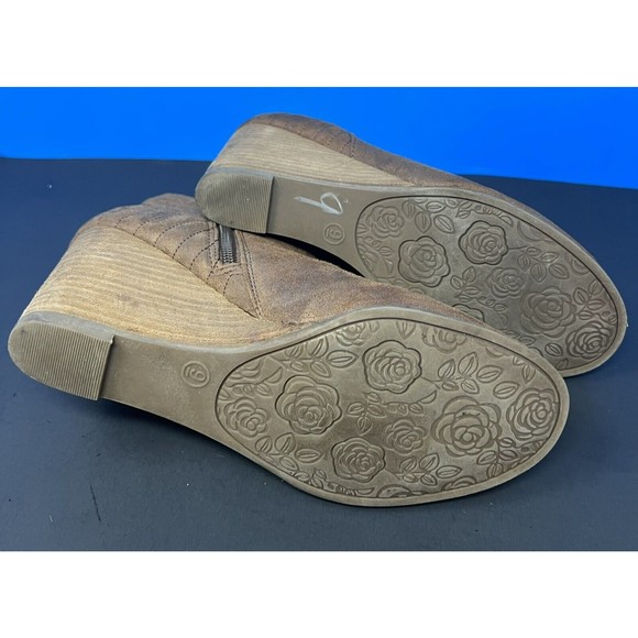 Carlos by‎ Carlos Santana Camira Brown Faux Suede Booties Ankle Boots Women's 9 - Picture 7 of 12